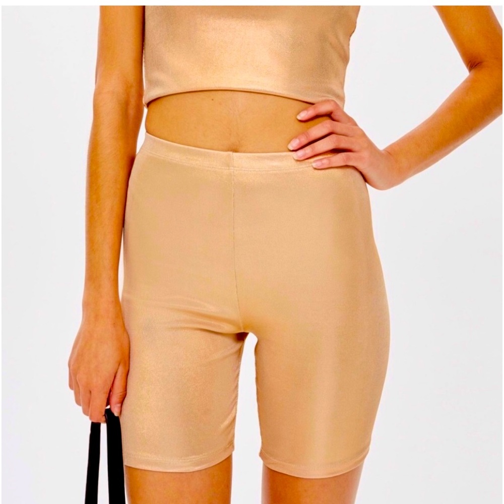 Top Shop ROSE GOLD, High Rise, Cycling/Bike Shorts - Small - Picture 3 of 9